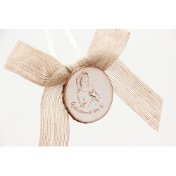 Medallón de la Virgen para cuna. Guárdame en ti. BEP-lazoK · NENU101