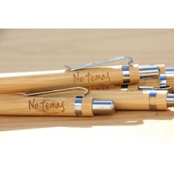 Boli y portaminas bambú - No temas. BOLI2-tem-BAM · PAP3010