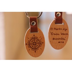 Llavero brújula. El Maestro dijo: Quien busca encuentra. Mod0867