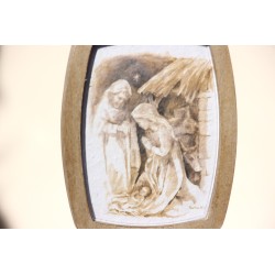 Marco colgante Sagrada Familia en sepia. MAR-01 · REG1212