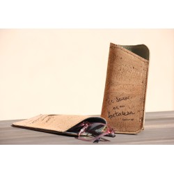 Funda para gafas de corcho: El Señor es mi fortaleza. Verde. ARTESANO. GAF-FOR-VER · REG300