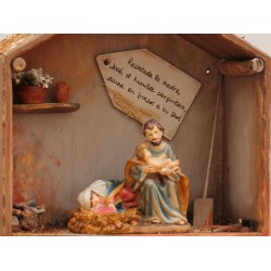 Belén Hogar Recostada la Madre. José, el humilde carpintero, acuna.... FNa113 · NAV2007