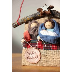 Belén colgante (Saco) Feliz Navidad · KNa03 · NAV2004