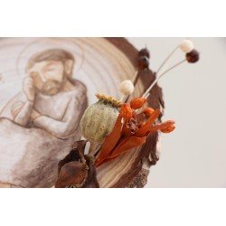 Icono de San José hombre de fe, descansaba en Dios PINTADO A MANO · ICO2203 · ARTE2203