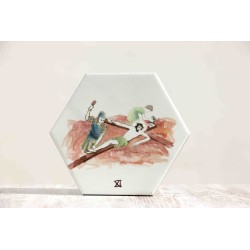 Azulejo: Via crucis XI estación. VIA-11azu · ARTE7001