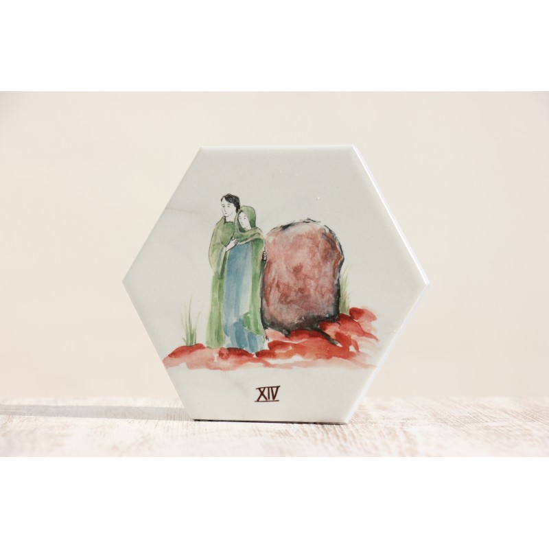 Azulejo: Via crucis XIV estación. VIA-14azu · ARTE7001